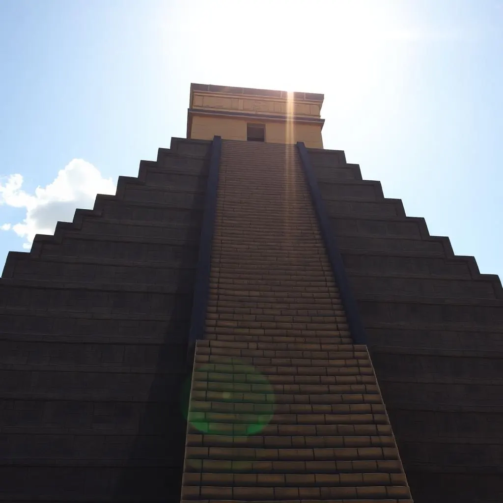 Chichen Itza equinox - Kukulkán serpent shadow on El Castillo